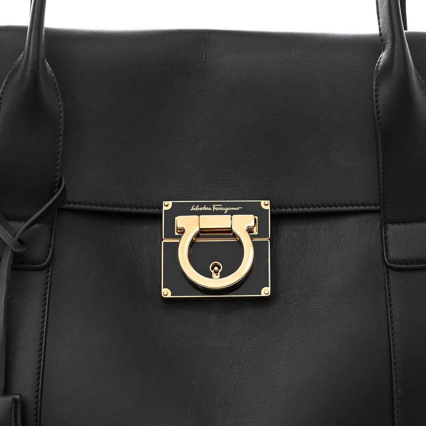 Calfskin Large Sookie Satchel Black
