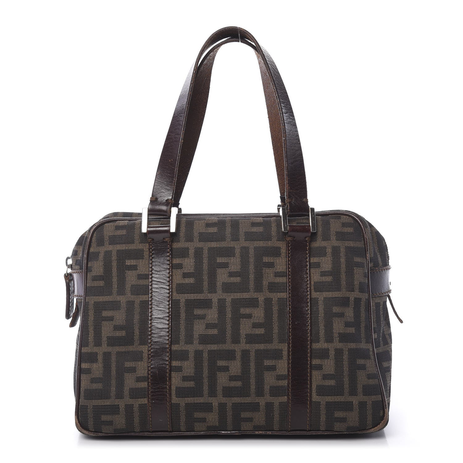Fendi Zucca Boston Tobacco 1 of 16