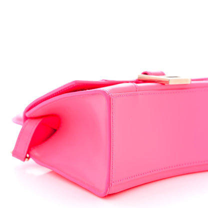 Balenciaga Shiny Box Calfskin Hourglass Top Handle Bag XS Hot Pink 10 of 13