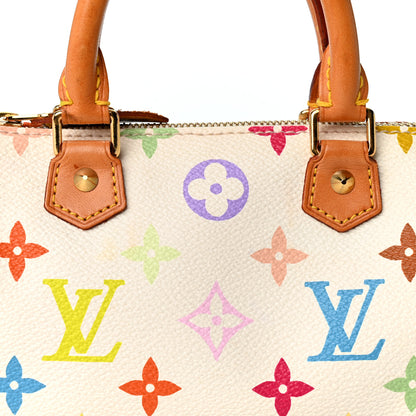 Louis Vuitton Monogram Multicolor Mini Sac HL Speedy White 7 of 10