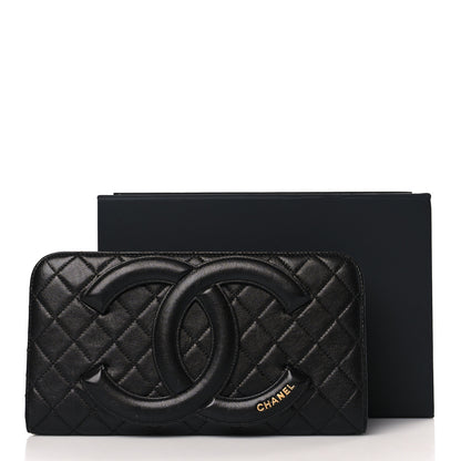 Chanel Lambskin Quilted Coco Midnight Clutch Black 10 of 10