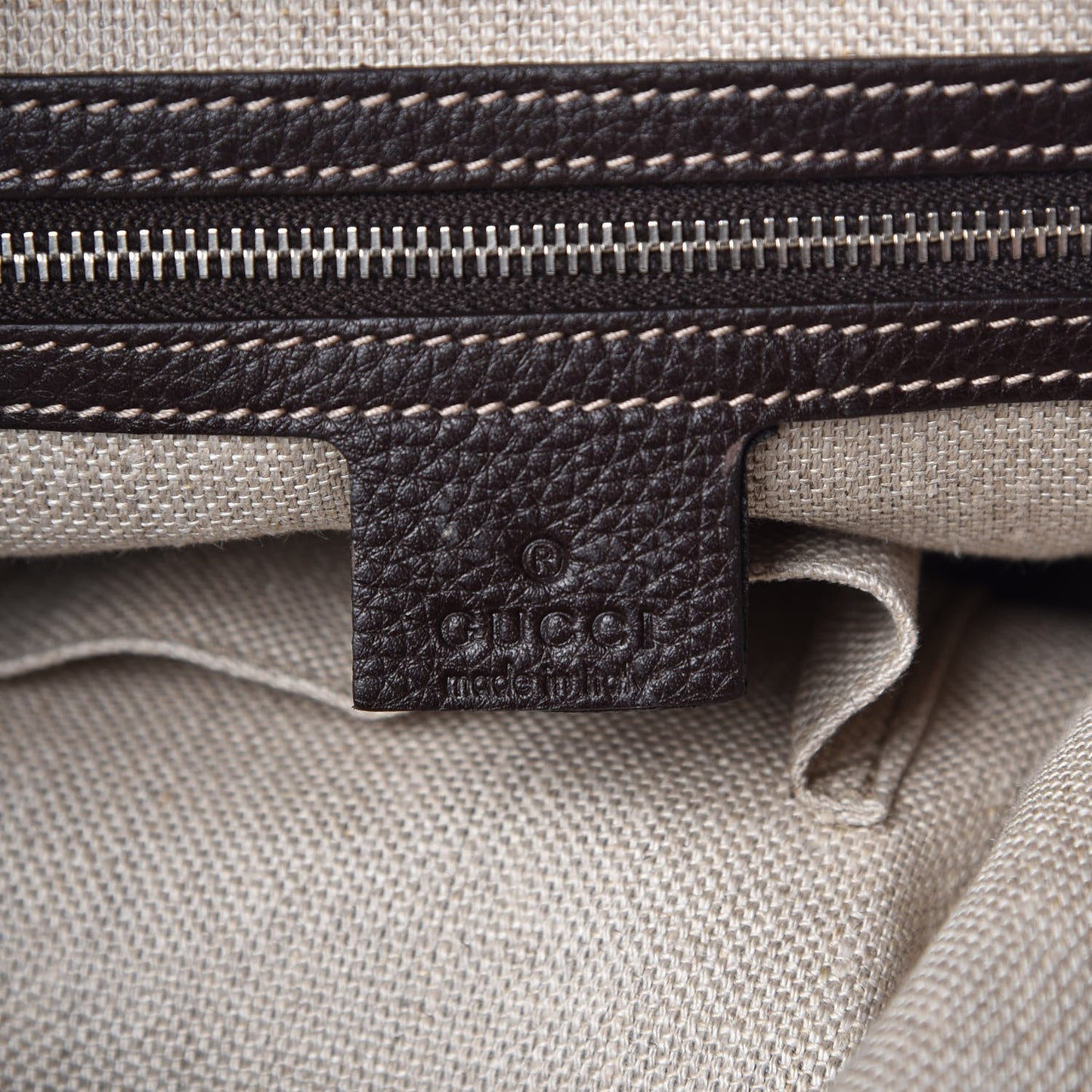 Monogram Large Icon Bit Hobo Dark Brown