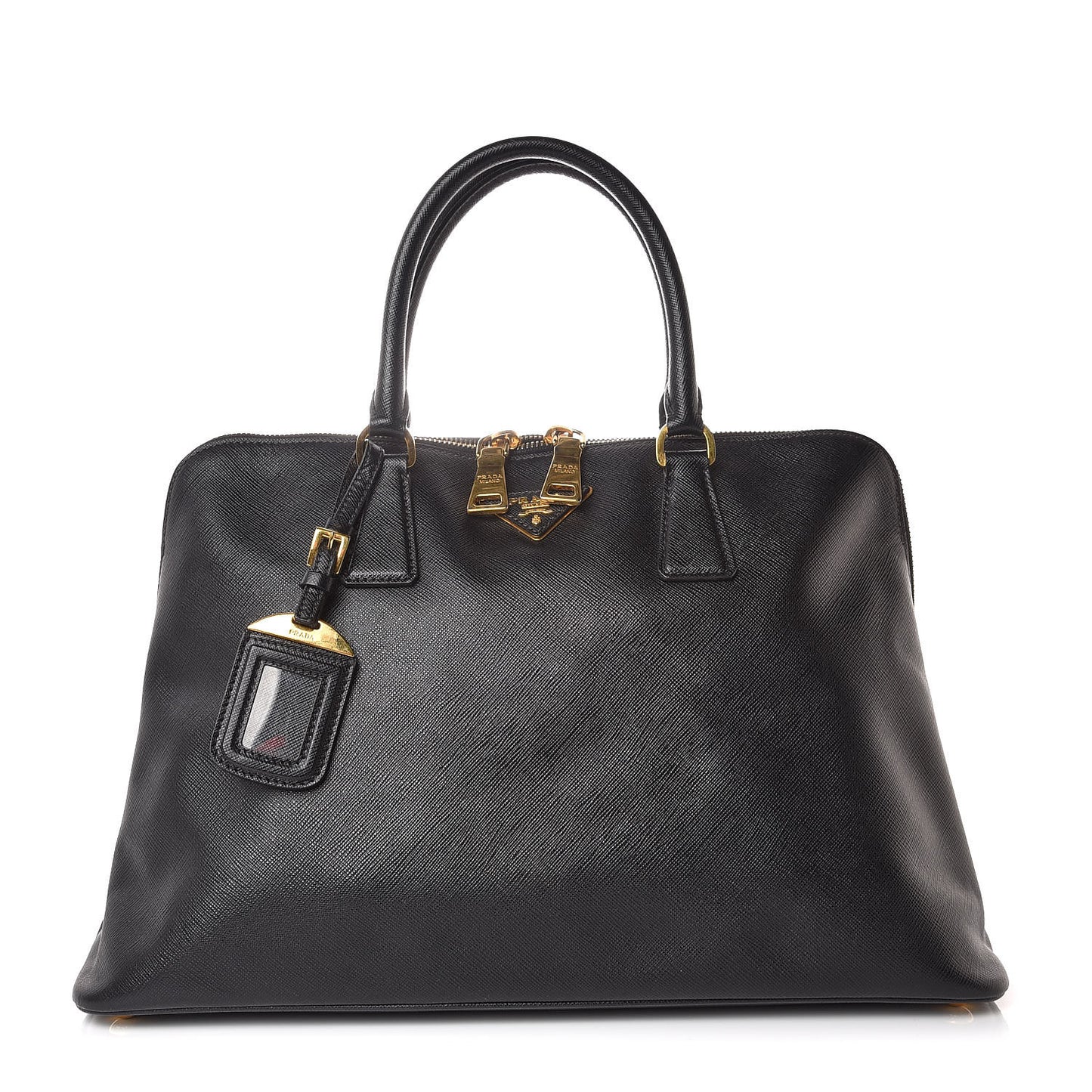 Saffiano Lux Large Promenade Tote Black