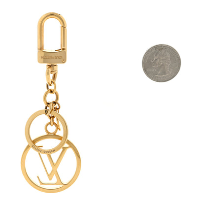 Louis Vuitton LV Circle Bag Charm Key Holder Gold 2 of 3