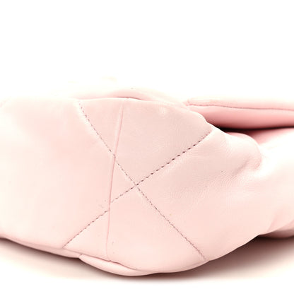 Chanel Lambskin Quilted Medium Chanel 19 Flap Light Pink 10 of 10