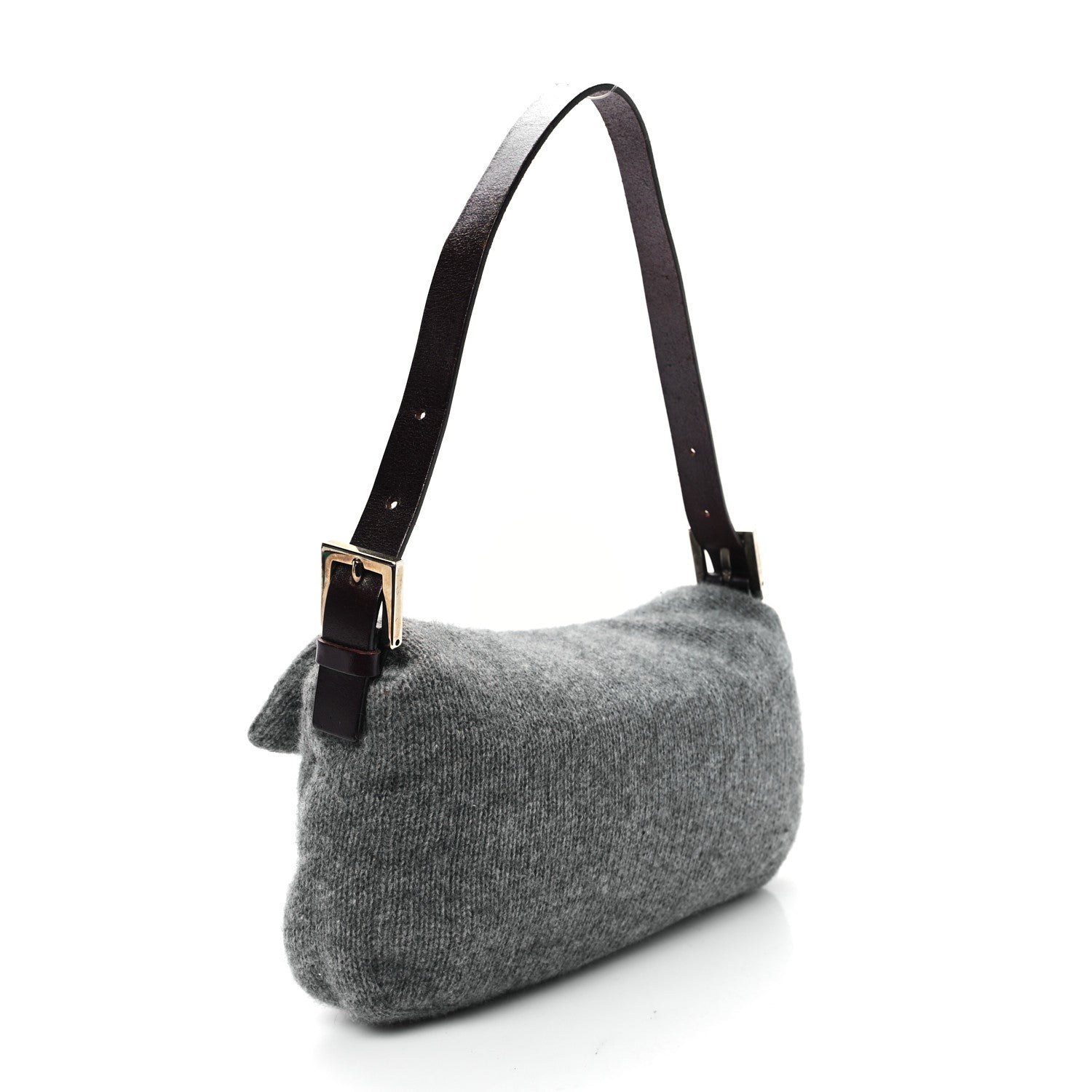Fendi Knit Baguette Dark Grey 3 of 10