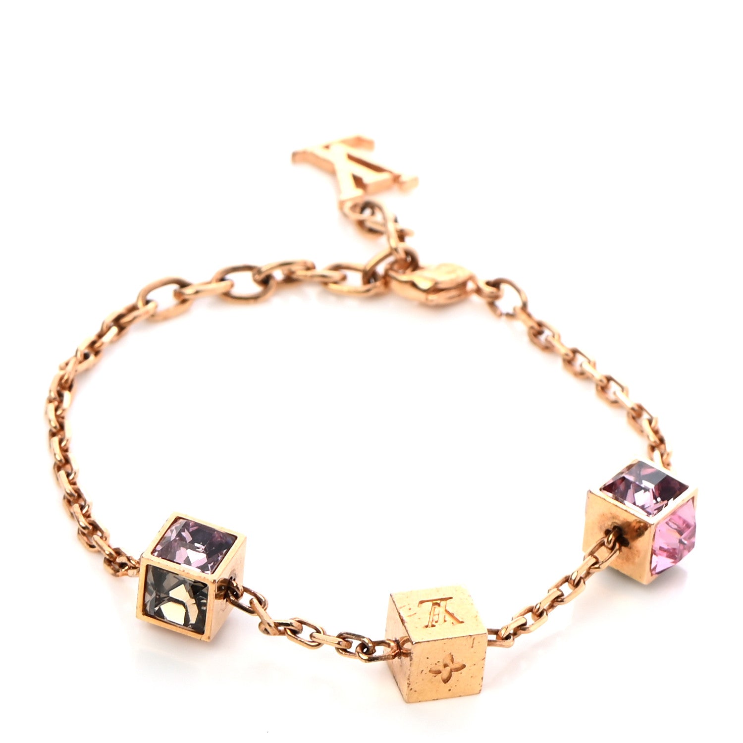 Louis Vuitton Swarovski Gamble Bracelet Gold 1 of 6