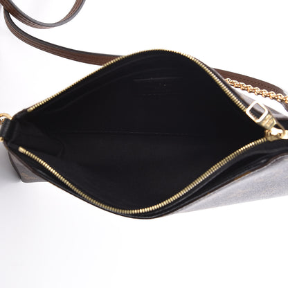 Louis Vuitton Monogram Pallas Clutch Black 5 of 11