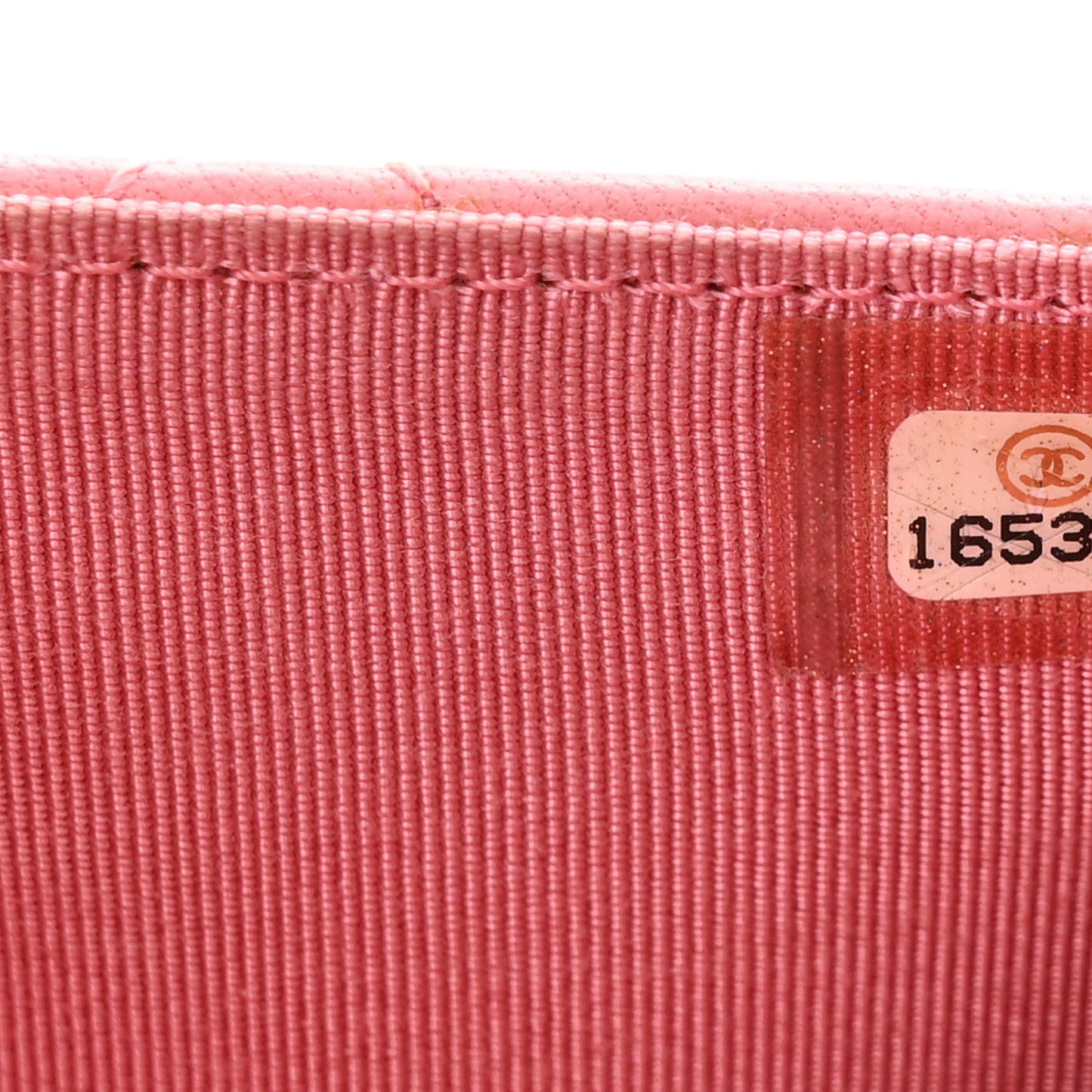 Lambskin Quilted Wallet On Chain WOC Pink