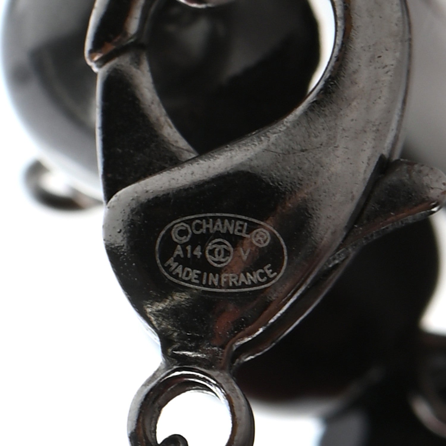 Chanel Beaded CC Bracelet Black 5 of 5