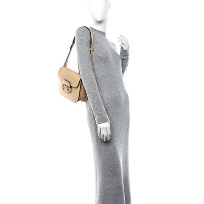 Gucci Azalea Calfskin Horsebit 1955 Shoulder Bag Bubble Tea 2 of 15
