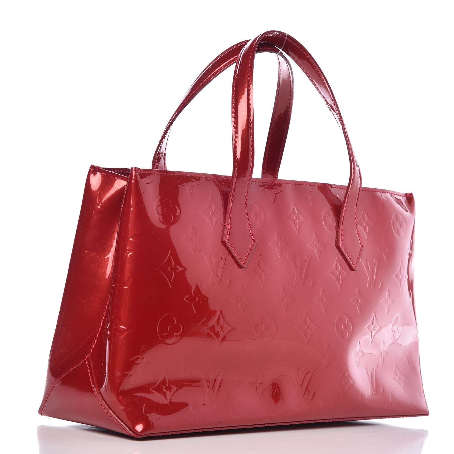 Louis Vuitton Vernis Wilshire PM Pomme D'Amour 3 of 15