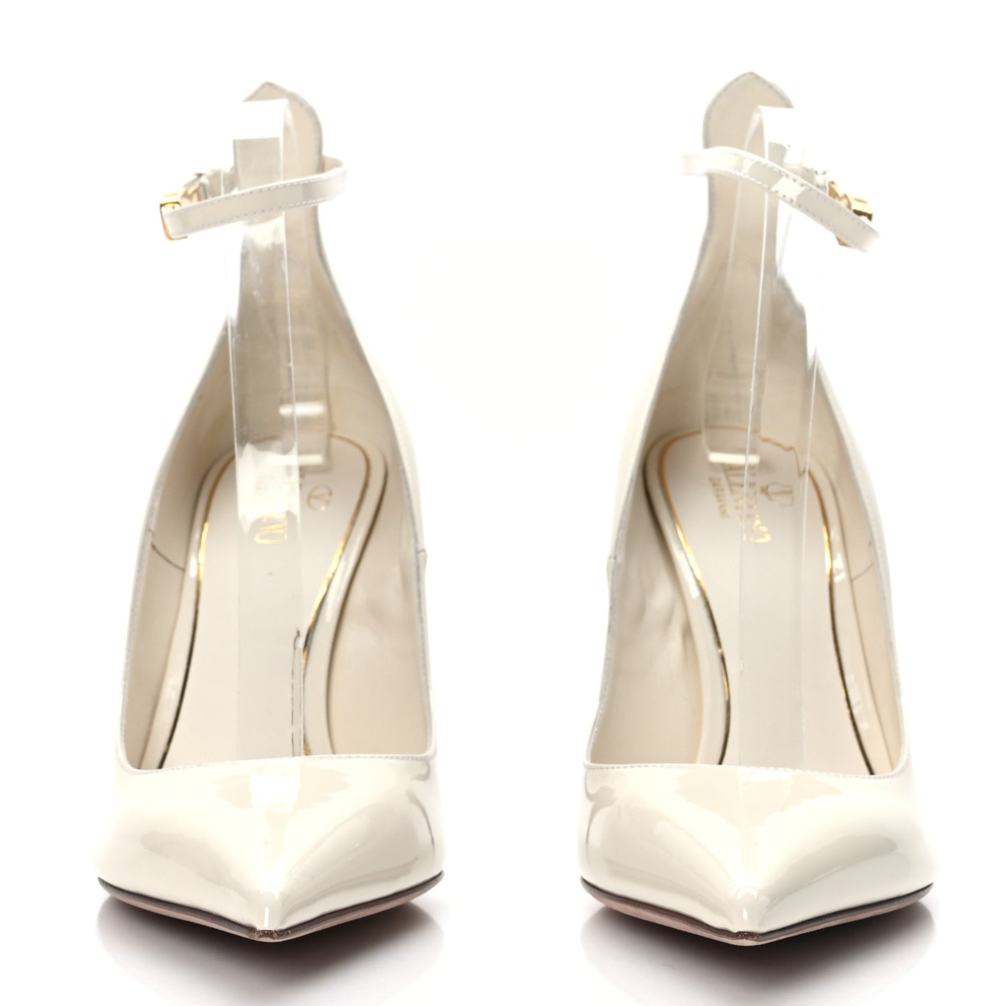 Patent Tan-Go 100mm Pumps 40.5 Light Ivory