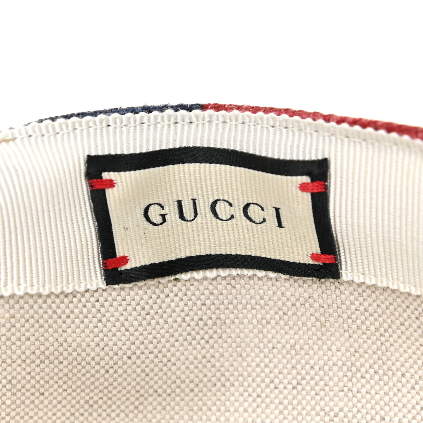 Canvas Marley Stripe Script Logo Patch Gucci 100 Baseball Hat L Multicolor
