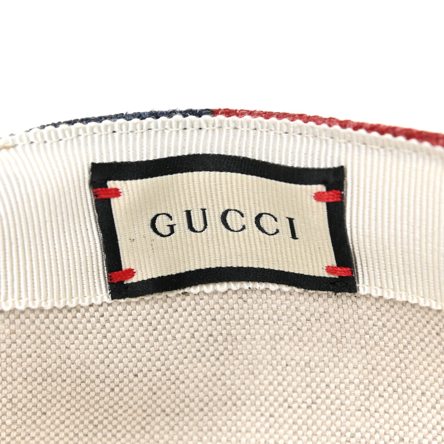Gucci Canvas Marley Stripe Script Logo Patch Gucci 100 Baseball Hat L Multicolor 5 of 6