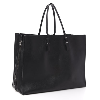 Balenciaga Supple Calfskin Papier A4 Zip Around Tote Black 3 of 14