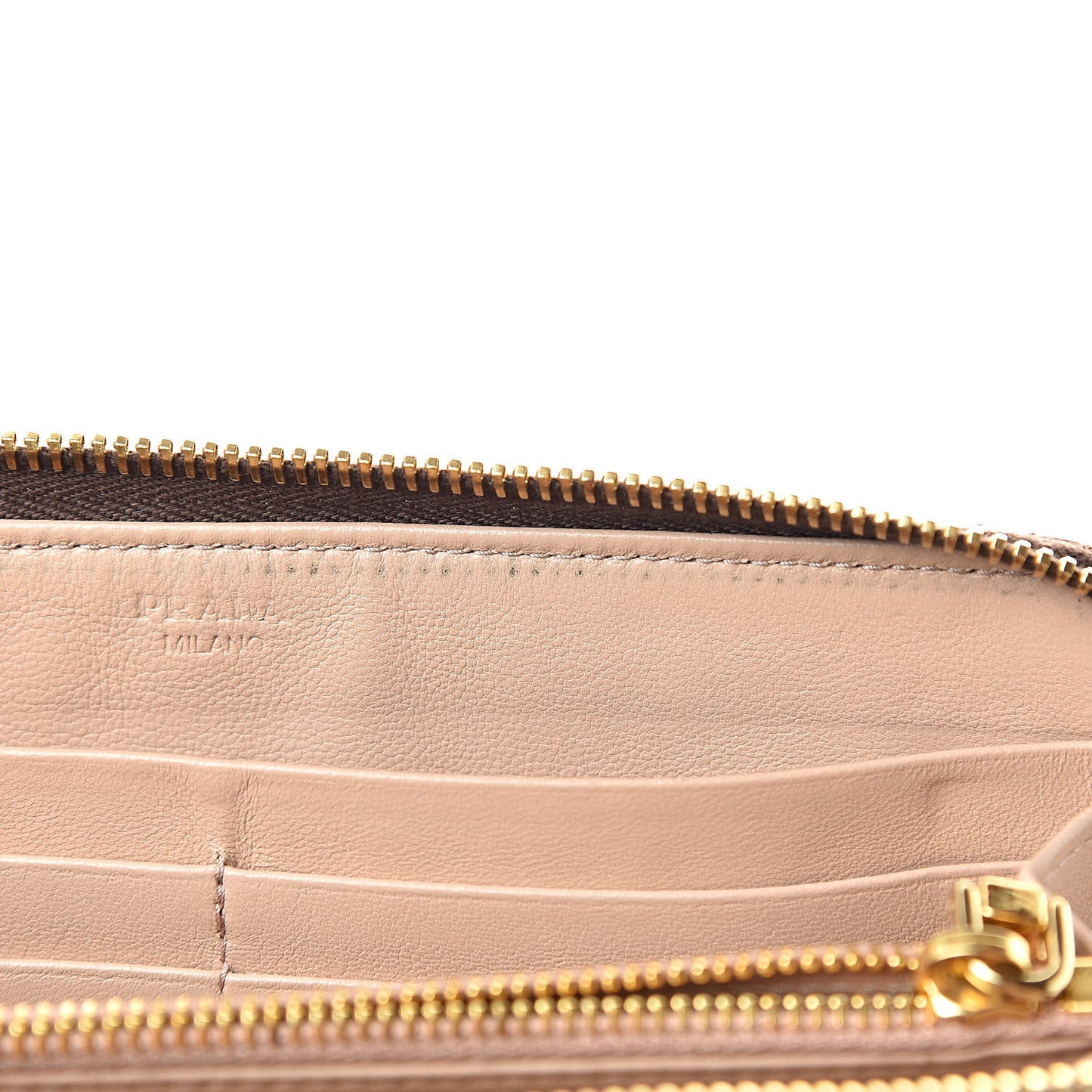 Vernice Zip Around Wallet Brown