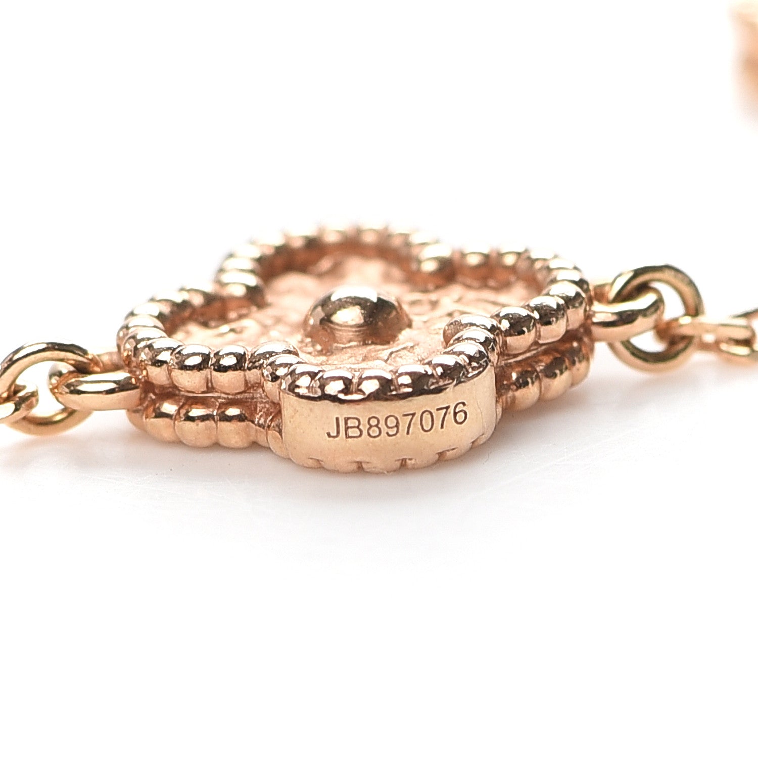 Van Cleef & Arpels 18K Rose Gold 6 Motifs Sweet Alhambra Bracelet 5 of 8