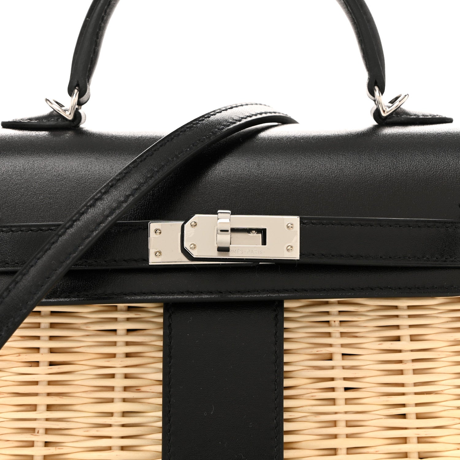 Hermes Wicker Box Picnic Mini Kelly 20 Naturel Black 13 of 21