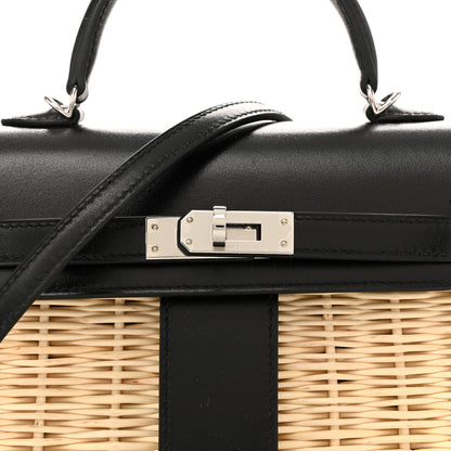 Hermes Wicker Box Picnic Mini Kelly 20 Naturel Black 13 of 21