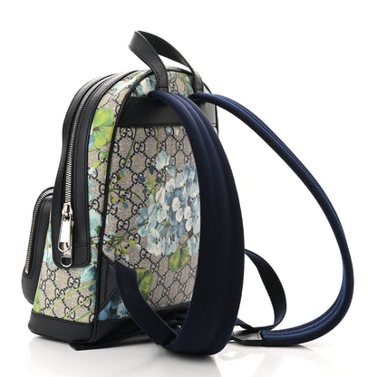 Gucci GG Supreme Monogram Blooms Small Day Backpack Blue 3 of 10