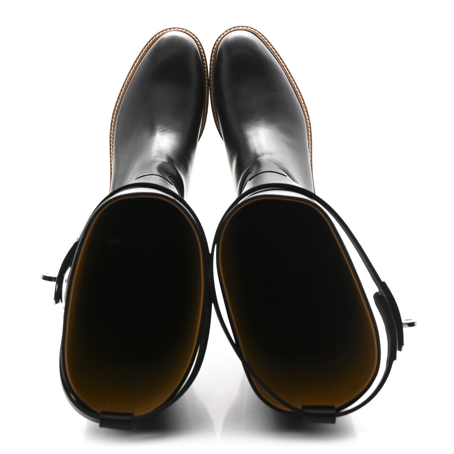 Hermes Calfskin Honey Boots 38.5 Black 2 of 9