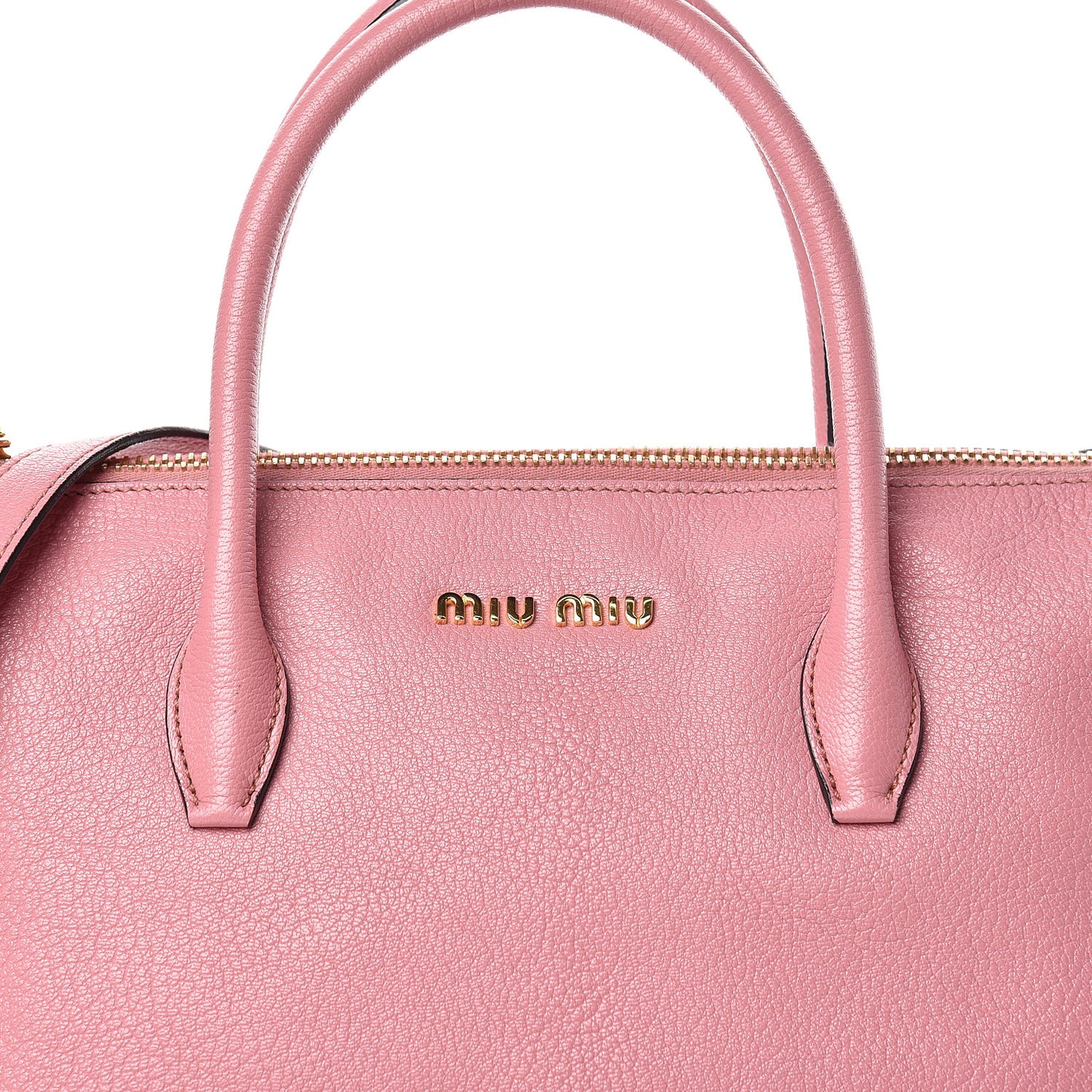 Goatskin Madras Zip Tote Rosa