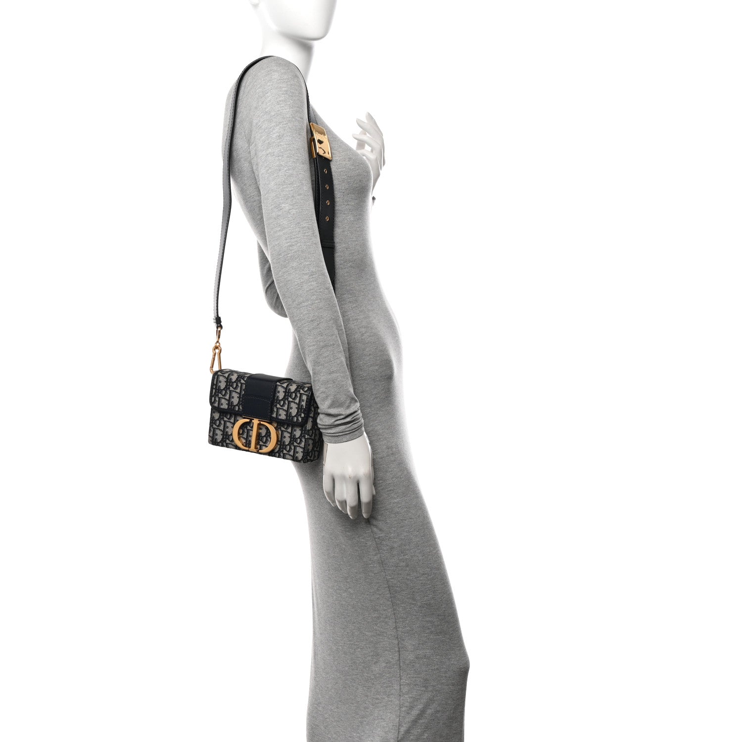 Christian Dior Oblique 30 Montaigne Box Bag Blue 2 of 11