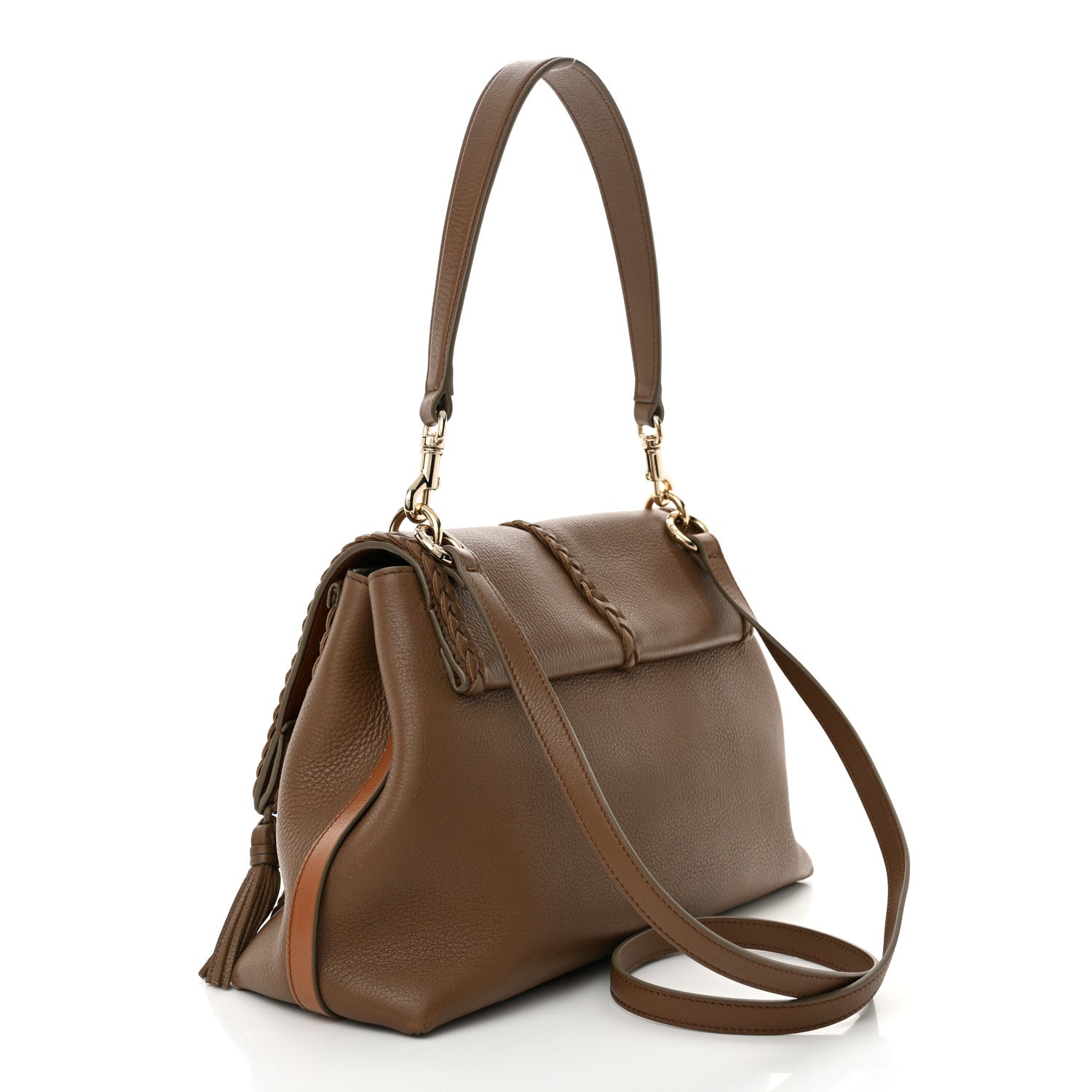 Chloe Grained Calfskin Medium Penelope Shoulder Bag Nut 3 of 12