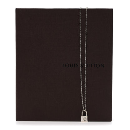 Louis Vuitton Sterling Silver Lockit Necklace 5 of 5