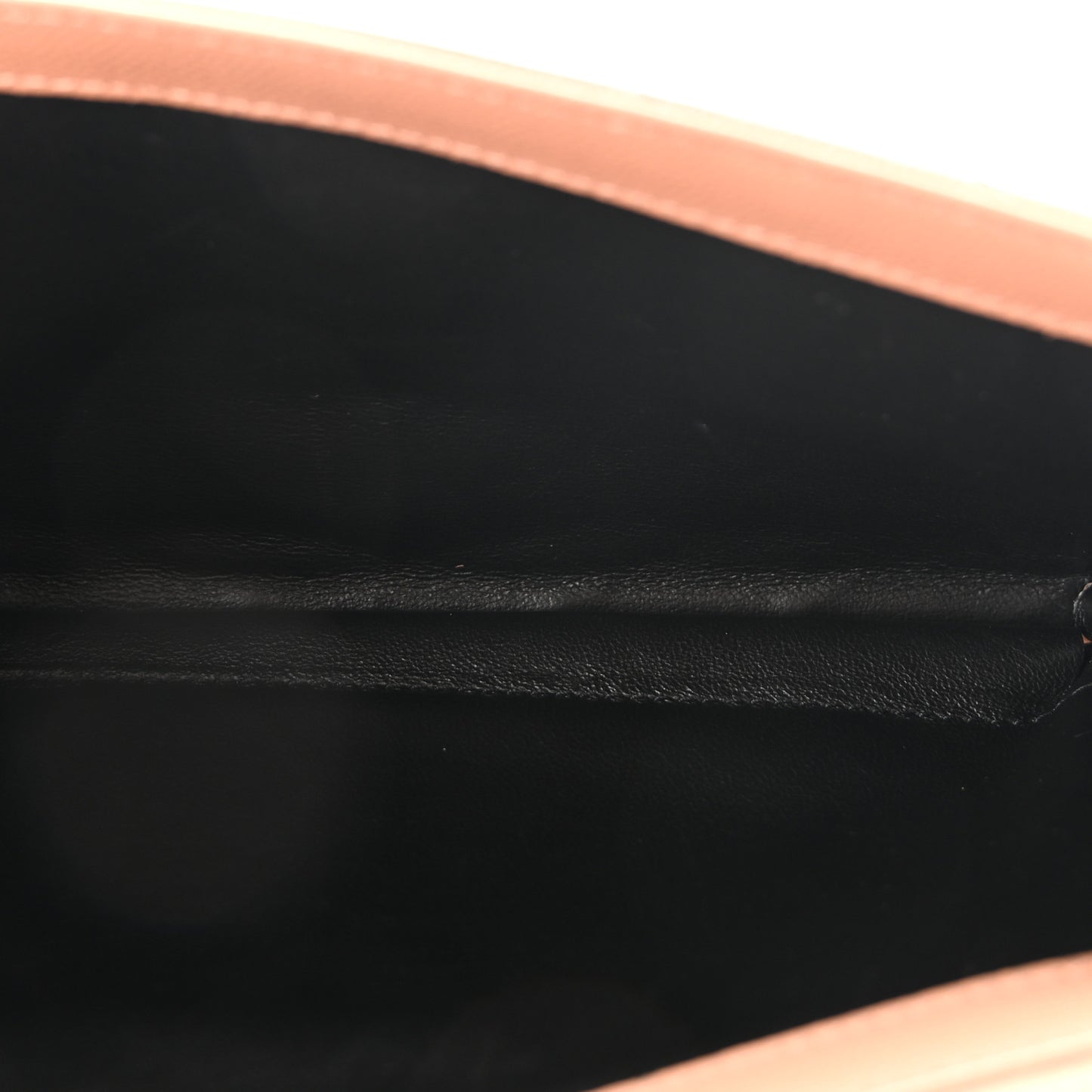 Grain De Poudre Matelasse Chevron Monogram Chain Wallet Vintage Peach