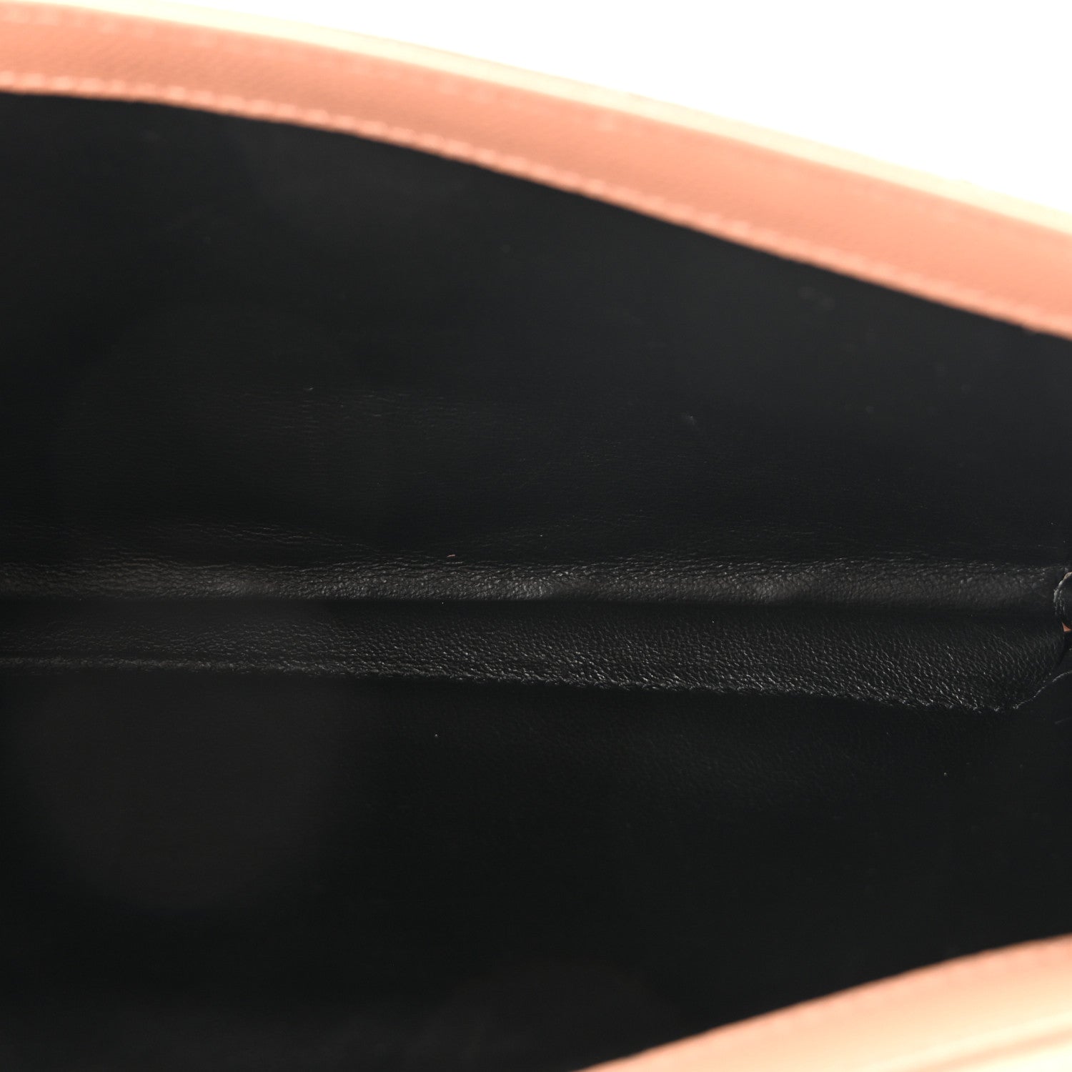 Saint Laurent Grain De Poudre Matelasse Chevron Monogram Chain Wallet Vintage Peach 5 of 9