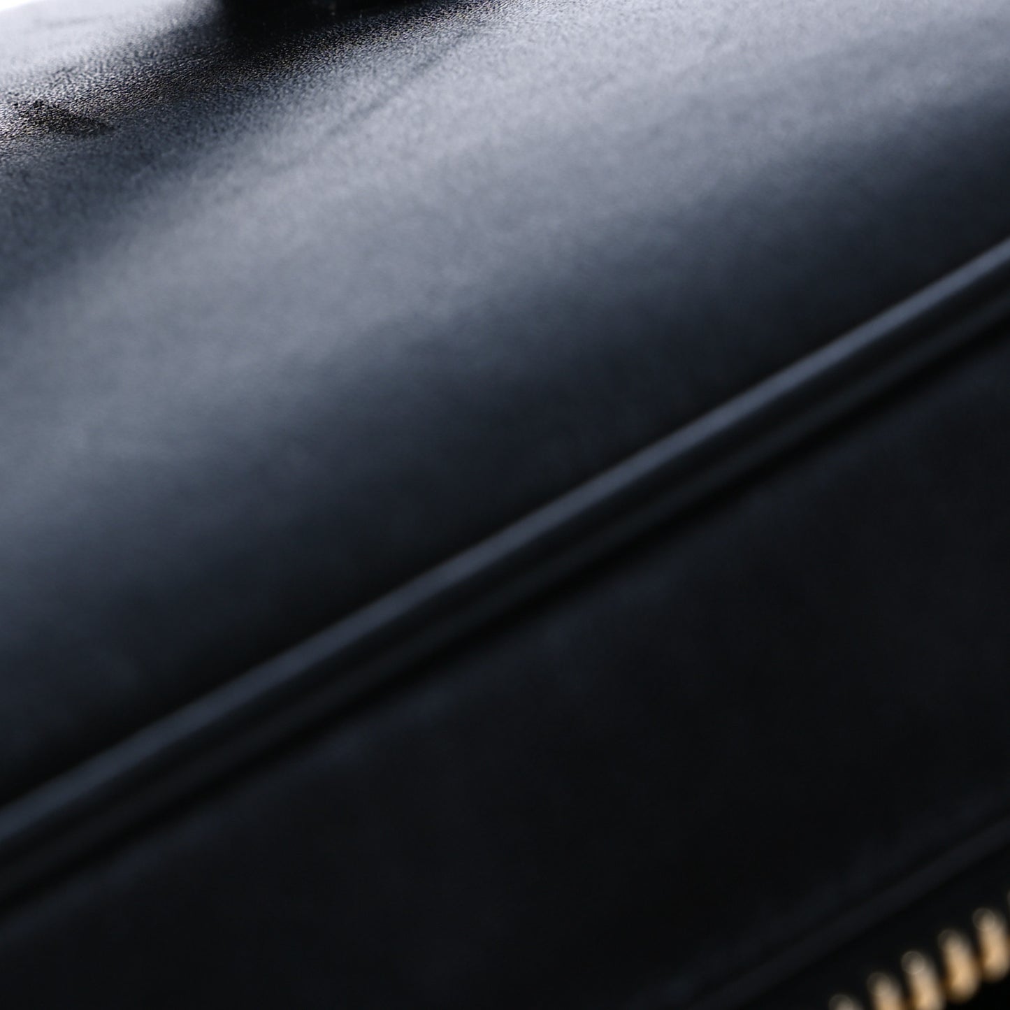 Lambskin Vanity Cosmetic Case Black