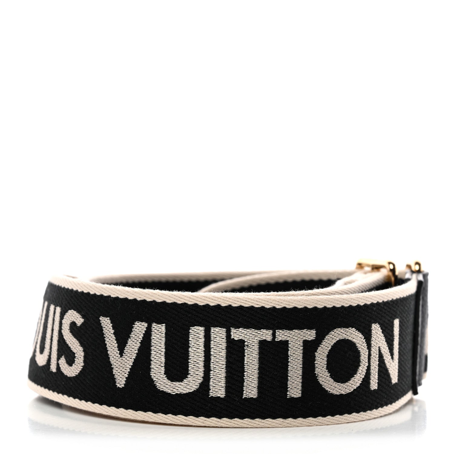 Louis Vuitton Jacquard Diane Shoulder Strap Black Ivory 2 of 4