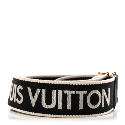 Louis Vuitton Jacquard Diane Shoulder Strap Black Ivory 2 of 4