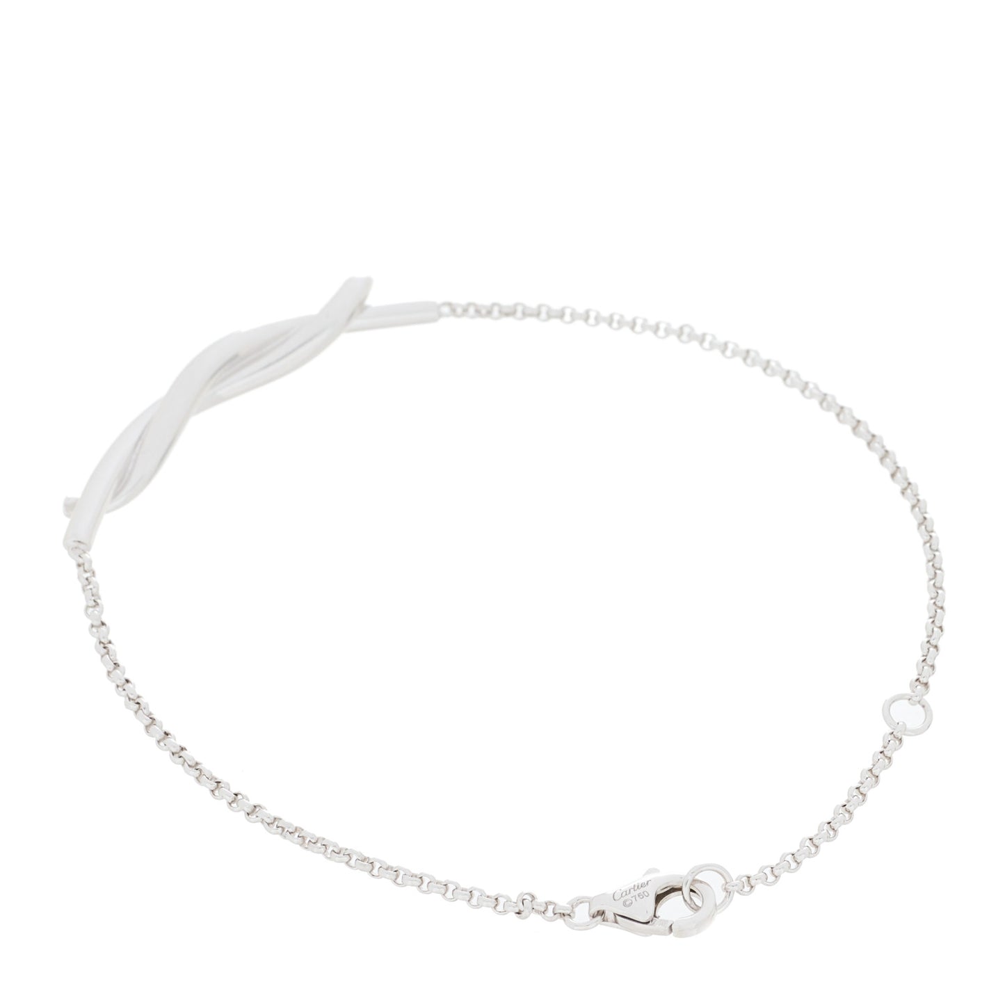 18K White Gold Entrelaces Bracelet