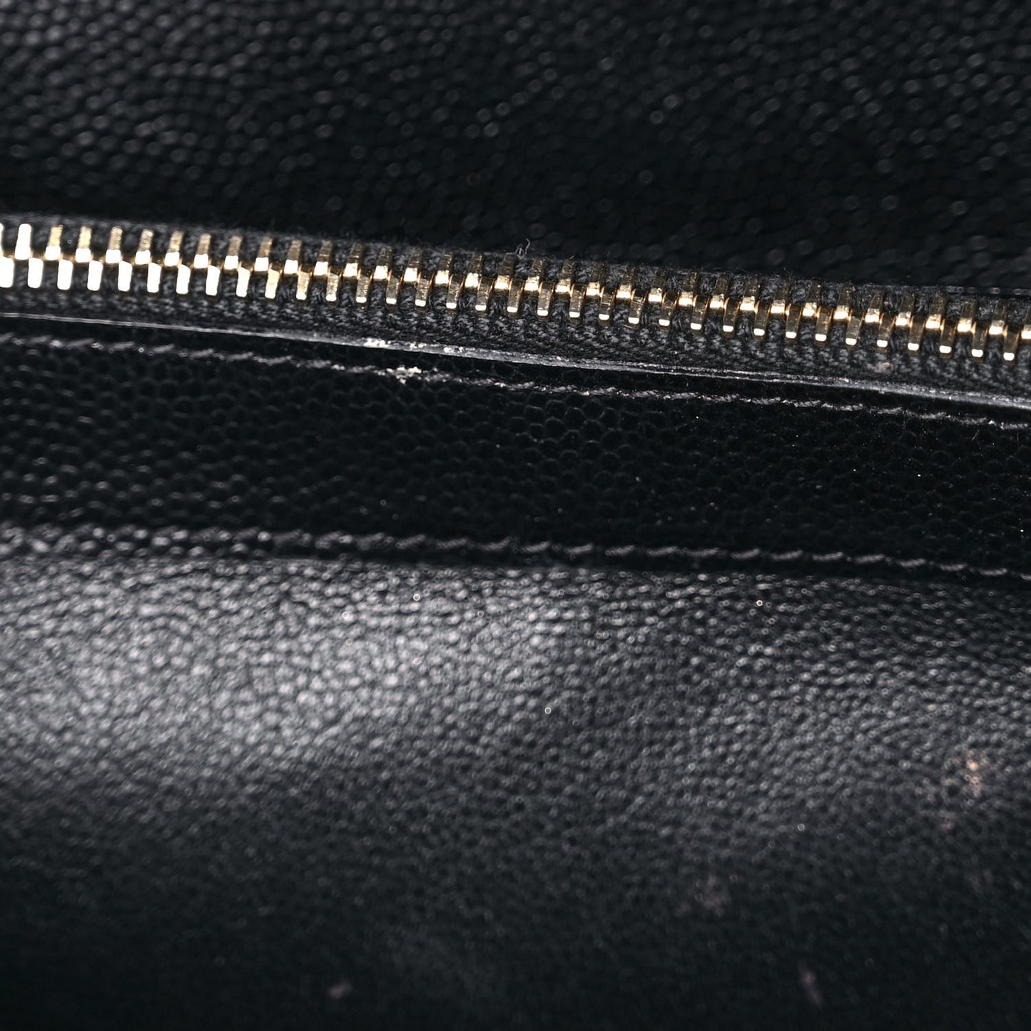 Grain De Poudre Matelasse Chevron Monogram Chain Wallet Black