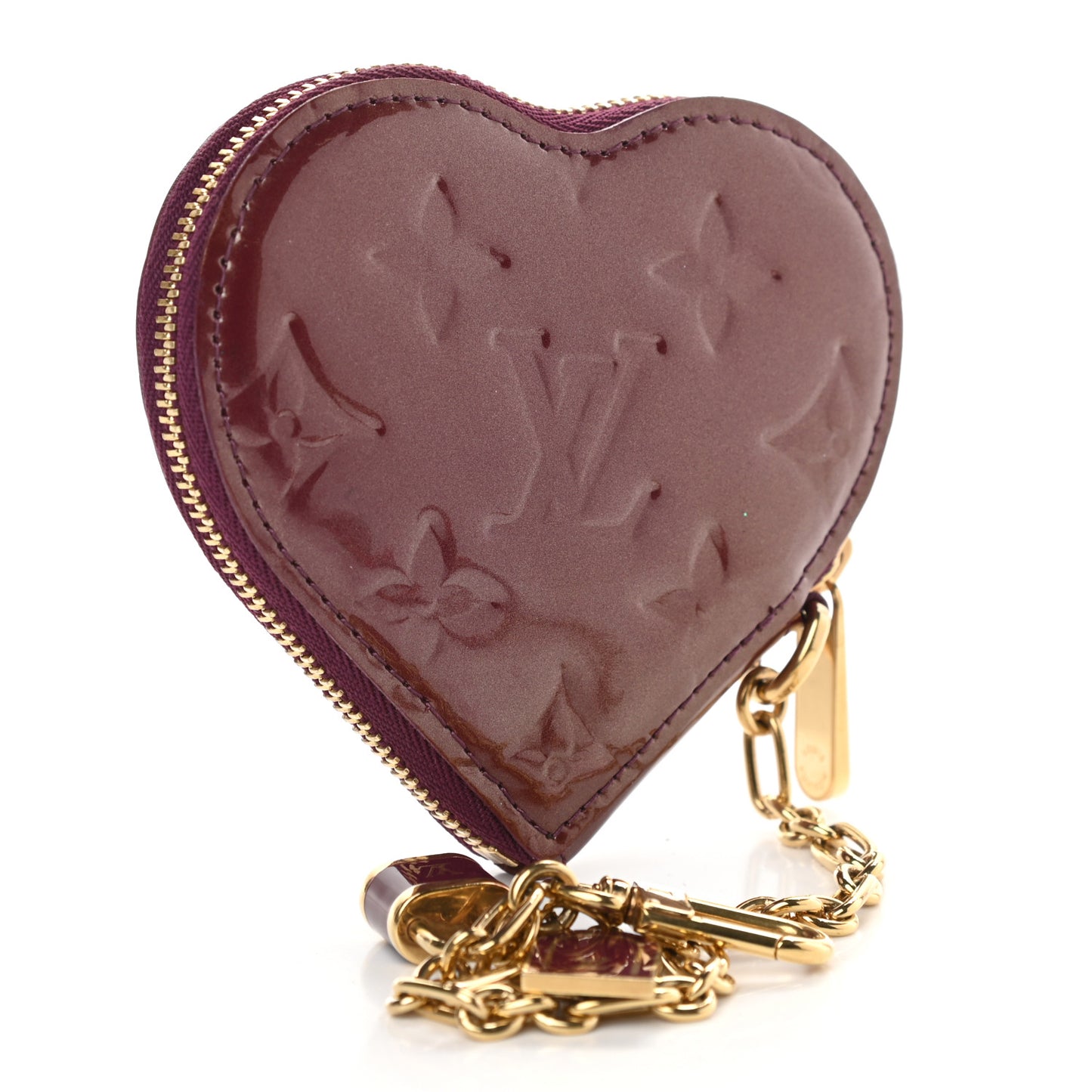 Vernis Heart Coin Purse Violet