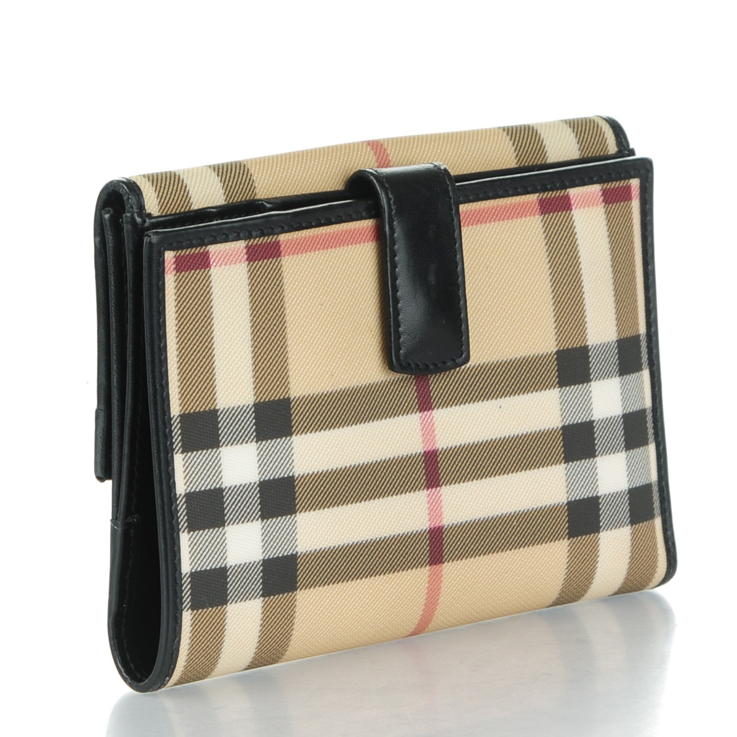 Burberry Nova Check Compact Wallet Black 3 of 8