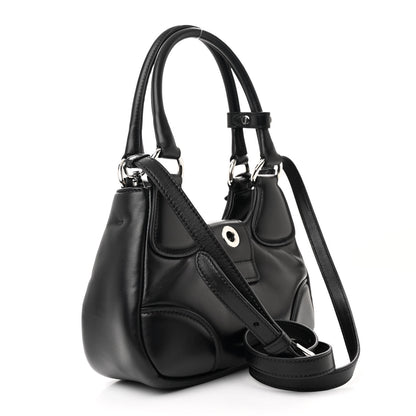 Prada Nappa Soft Padded Re-Edition 2002 Moon Bag Black 3 of 10