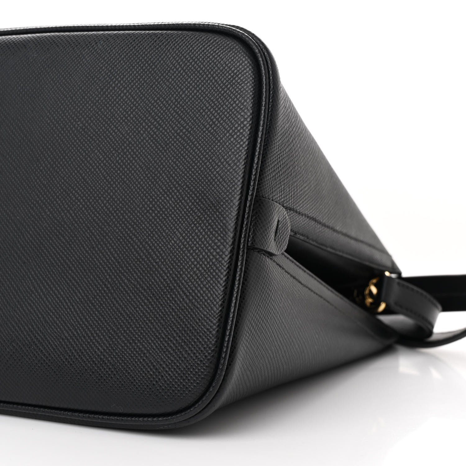 Prada Saffiano Cuir Matinee Tote Black Cherry 11 of 11