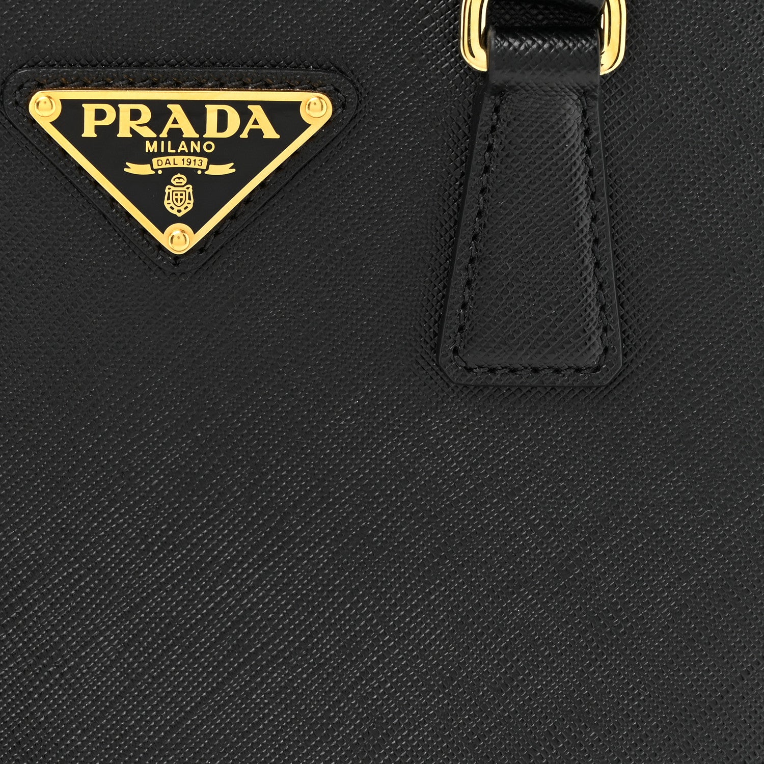 Prada Saffiano Lux Micro Galleria Shoulder Bag Black 7 of 9