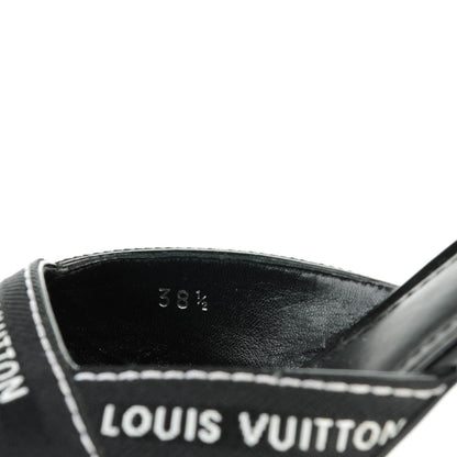 Louis Vuitton Patent Ribbon Pumps 38.5 Black 6 of 9