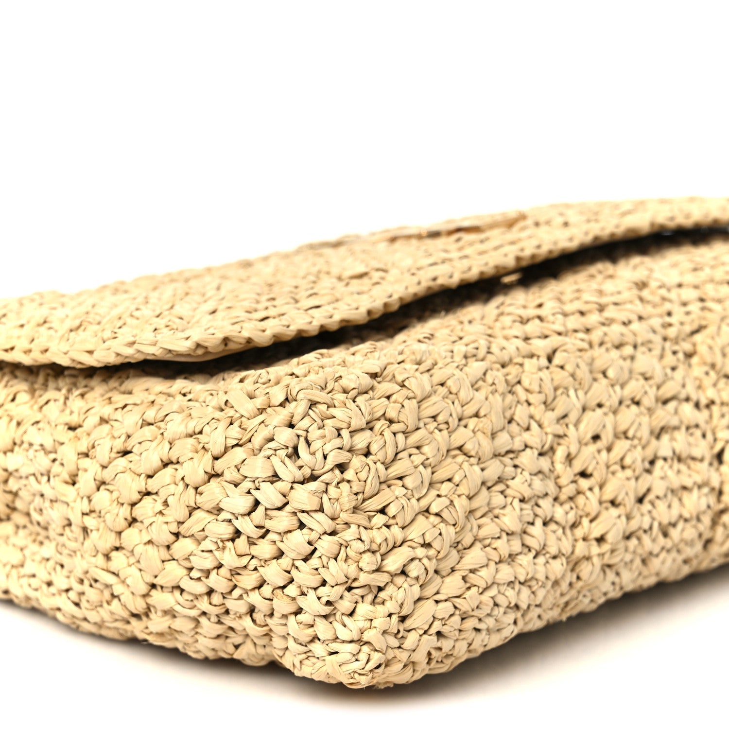 Saint Laurent Raffia Monogram Medium Jamie Natural Avorio 10 of 11