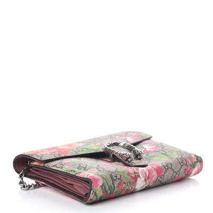 Gucci GG Supreme Monogram Blooms Mini Dionysus Chain Wallet Beige Multicolor Dry Rose 4 of 8