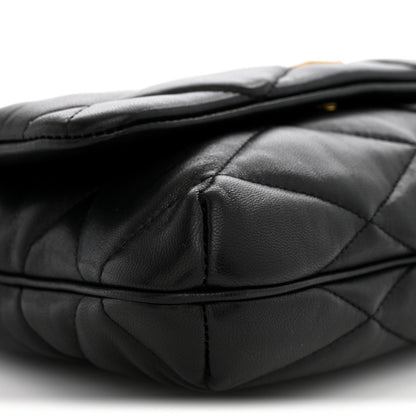 Saint Laurent Lambskin Quilted Le 57 Diamond Shoulder Bag Black 9 of 10