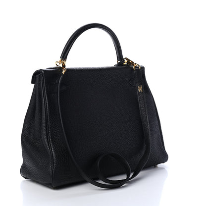 Hermes Togo Kelly Retourne 32 Black 2 of 15