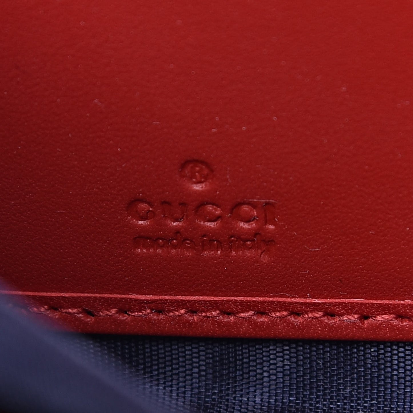 GG Supreme Monogram Blooms Zip Around Wallet Blue Red