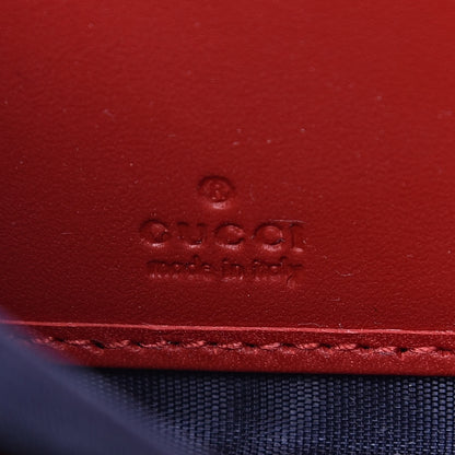 Gucci GG Supreme Monogram Blooms Zip Around Wallet Blue Red 6 of 8