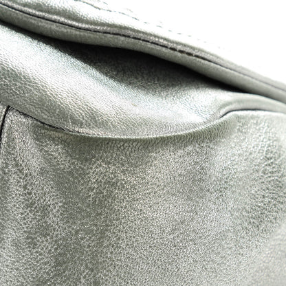 Chanel Metallic Goatskin Luxe Ligne Flap Silver 9 of 9